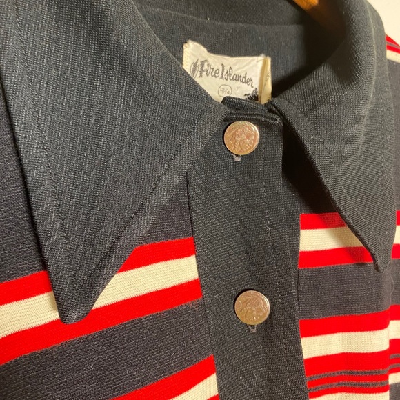 Vintage Fire Islander Jacket Med Red Stripe 70’s - Picture 3 of 7